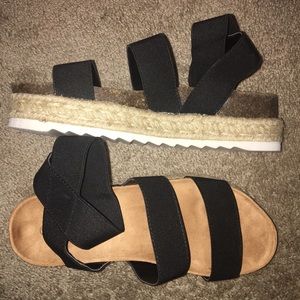 Black Espadrille Sandals
